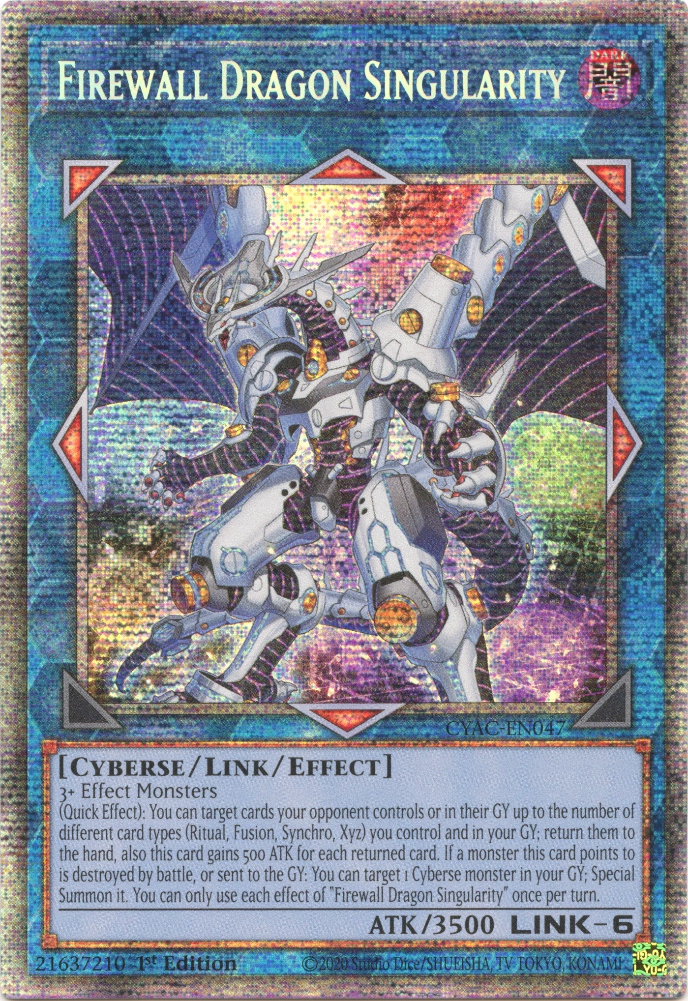 Firewall Dragon Singularity [CYAC-EN047] Starlight Rare | Good Games Adelaide SA