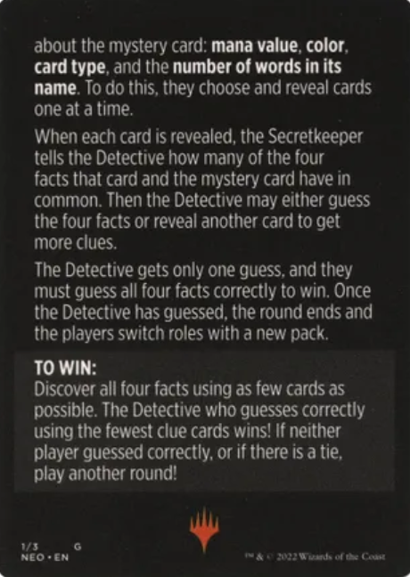 Booster Sleuth (Magic Minigame) [Kamigawa: Neon Dynasty Minigame] | Good Games Adelaide SA