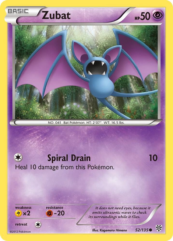 Zubat 52 52/135 (Plasma Storm)  - Reverse Holofoil | Good Games Adelaide SA
