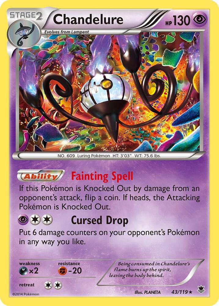 Chandelure 43/119 (XY - Phantom Forces)  - Holofoil | Good Games Adelaide SA