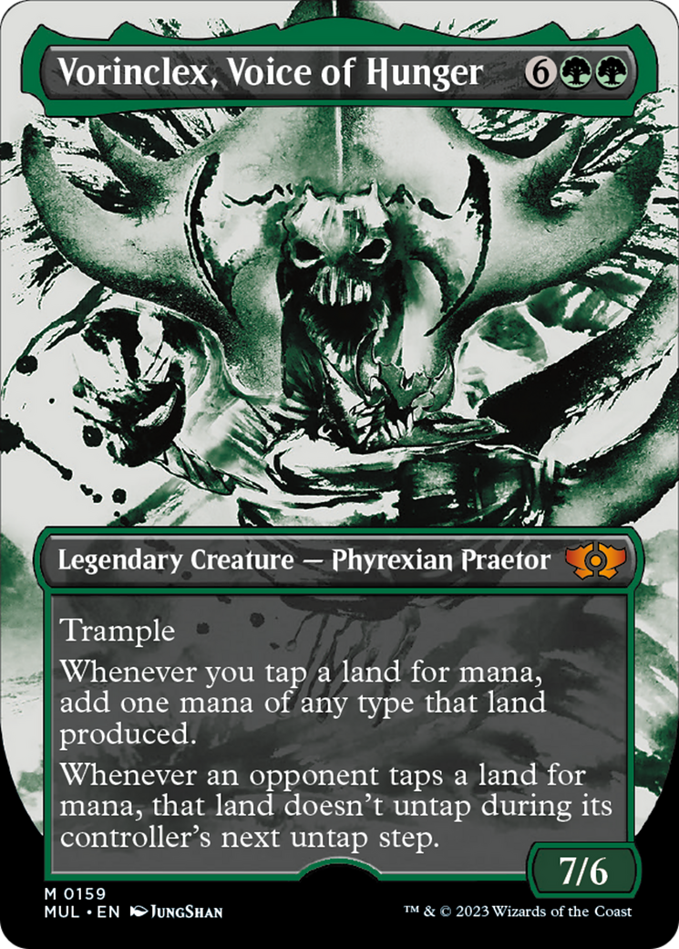 Vorinclex, Voice of Hunger (Borderless) (Halo Foil) [Multiverse Legends] | Good Games Adelaide SA