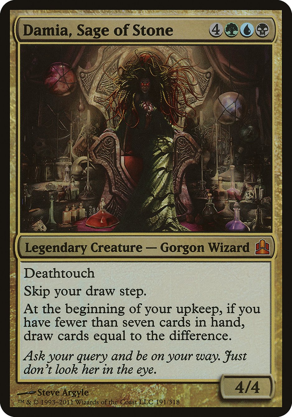 Damia, Sage of Stone (Oversized) [Commander 2011 Oversized] | Good Games Adelaide SA