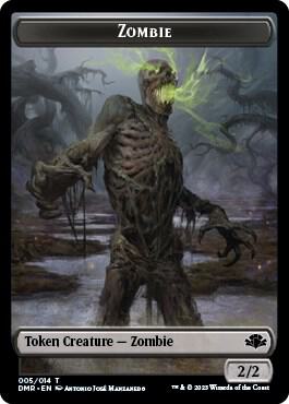Zombie Squirrel Double sided Token  (Dominaria Remastered)  - Foil | Good Games Adelaide SA