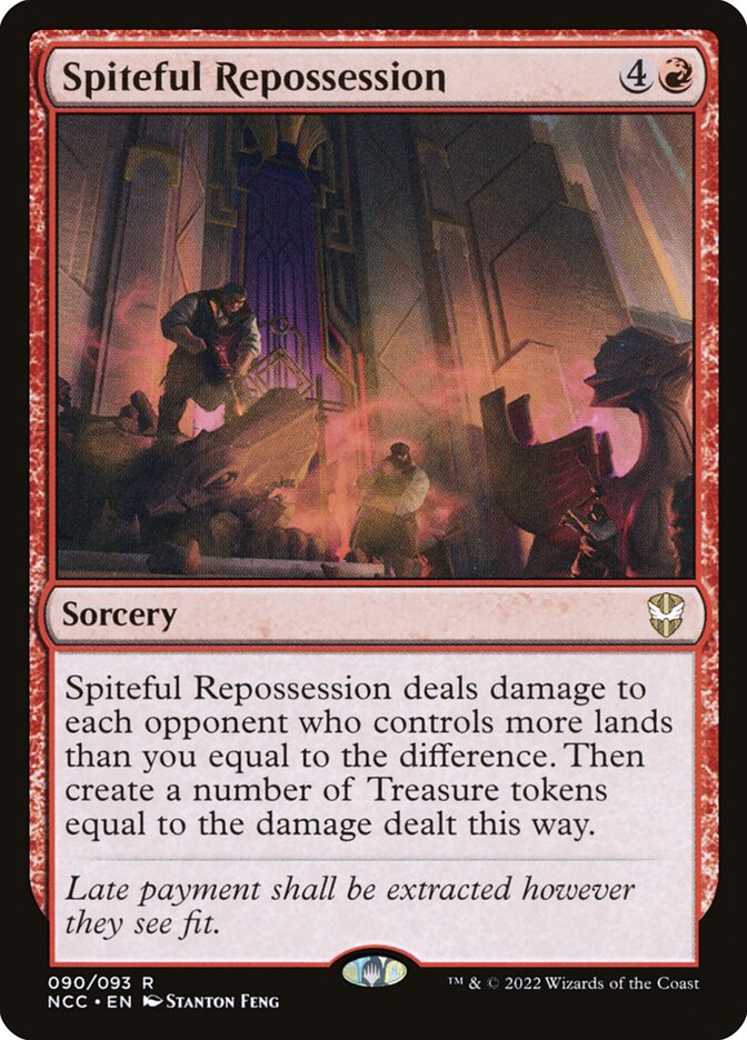 Spiteful Repossession 90 (Commander: Streets of New Capenna)  - Foil | Good Games Adelaide SA