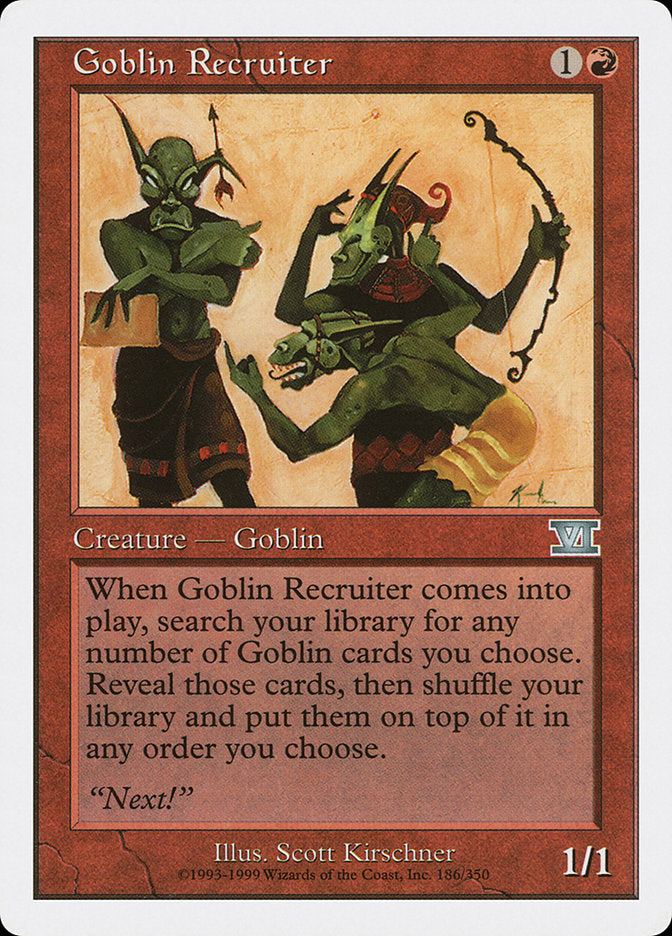 Goblin Recruiter [Classic Sixth Edition] | Good Games Adelaide SA