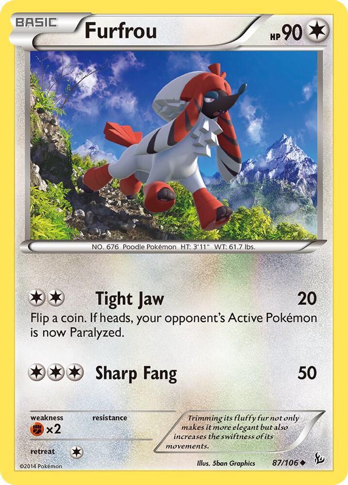 Furfrou 87/106 (XY - Flashfire)  | Good Games Adelaide SA