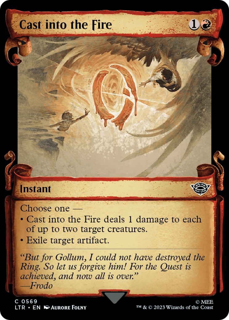 Cast into the Fire [The Lord of the Rings: Tales of Middle-Earth Showcase Scrolls] | Good Games Adelaide SA