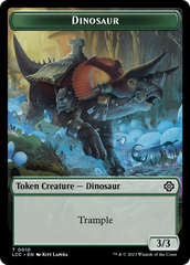 City's Blessing // Dinosaur Double-Sided Token [The Lost Caverns of Ixalan Commander Tokens] | Good Games Adelaide SA