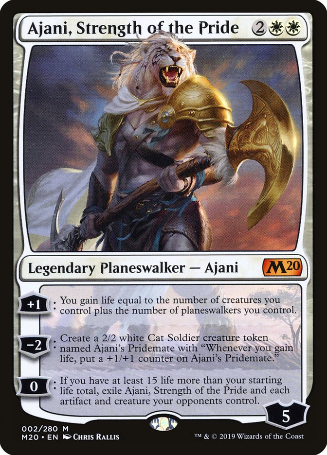 Ajani, Strength of the Pride 2 (Core Set 2020)  - Foil | Good Games Adelaide SA