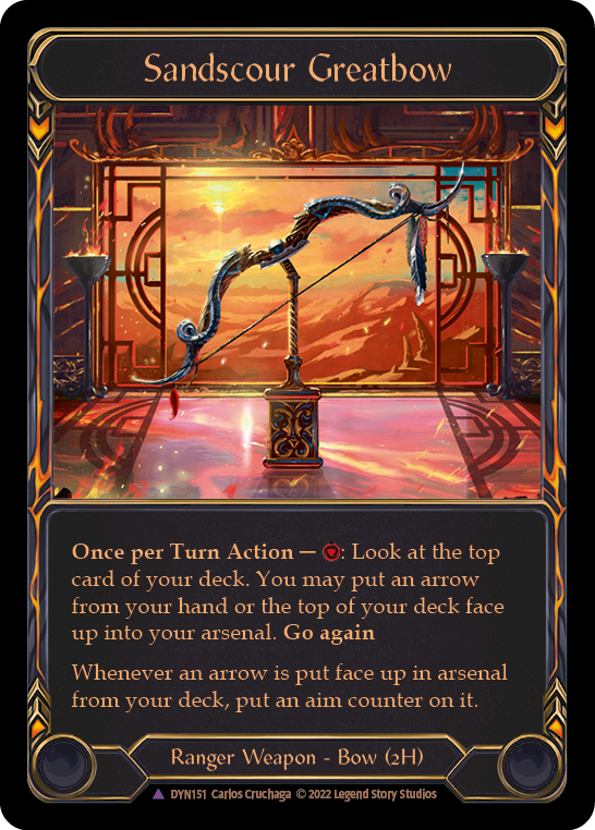 Sandscour Greatbow (Marvel) [DYN151] (Dynasty)  Cold Foil | Good Games Adelaide SA