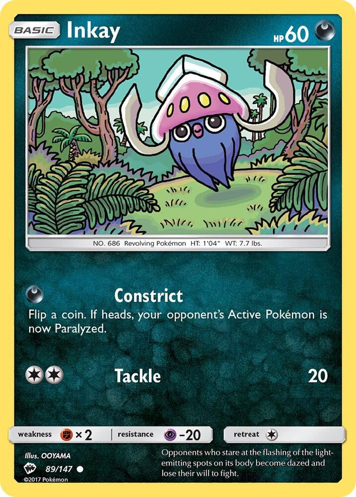 Inkay 89/147 (SM - Burning Shadows)  | Good Games Adelaide SA