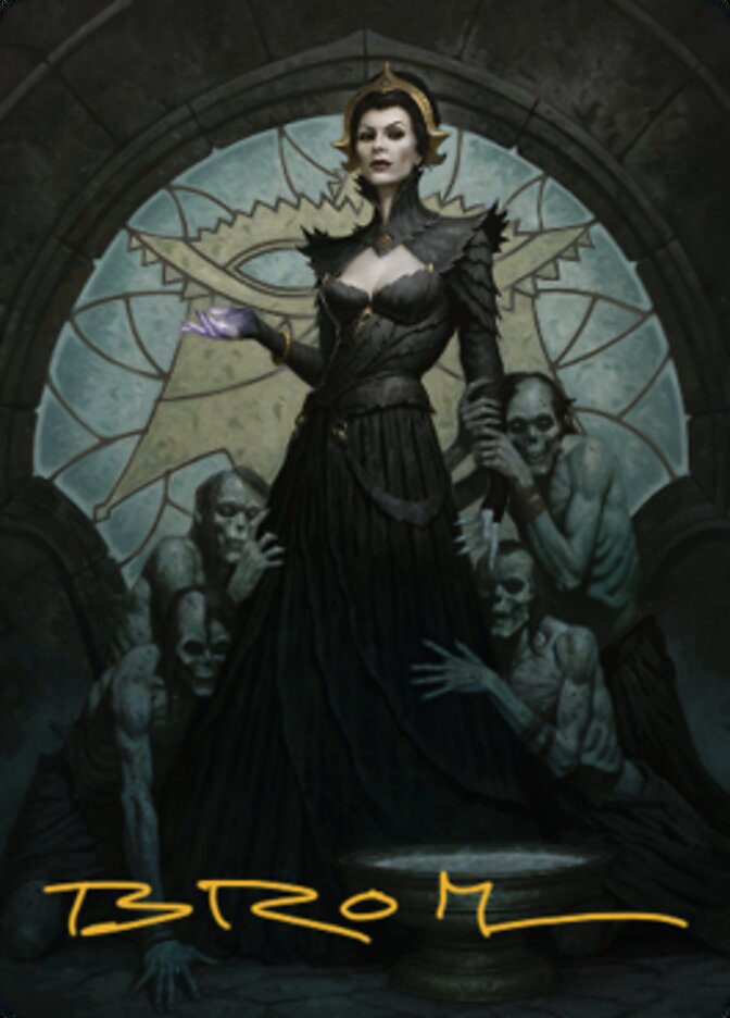 Liliana of the Veil Art Card (Gold-Stamped Signature) [Dominaria United Art Series] | Good Games Adelaide SA