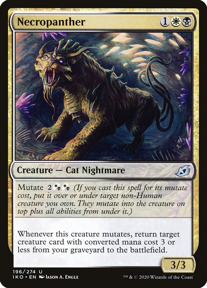 Necropanther 196 (Ikoria: Lair of Behemoths)  - Foil | Good Games Adelaide SA