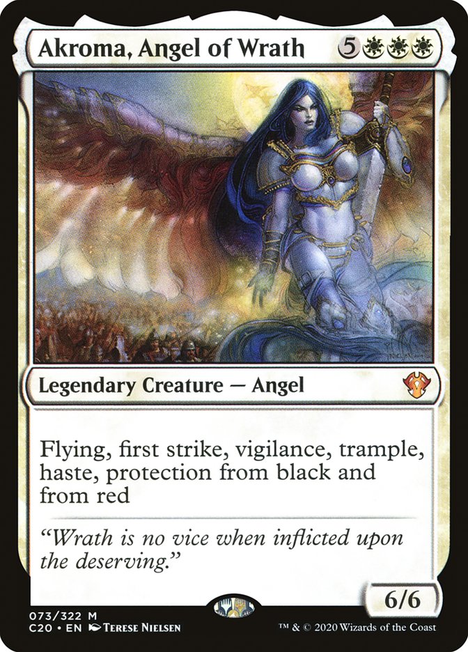 Akroma, Angel of Wrath [Commander 2020] | Good Games Adelaide SA