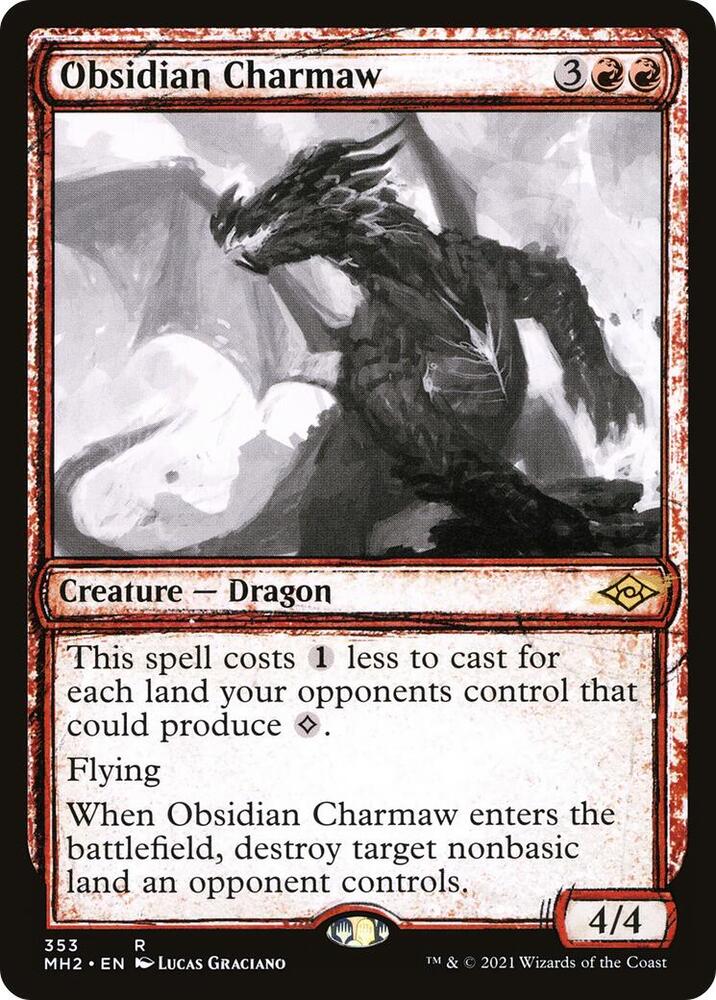 Obsidian Charmaw Showcase 353 (Modern Horizons 2)  - Foil | Good Games Adelaide SA