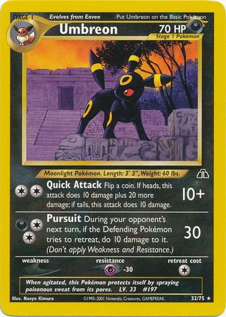 Umbreon (32/75) [Neo Discovery Unlimited] | Good Games Adelaide SA
