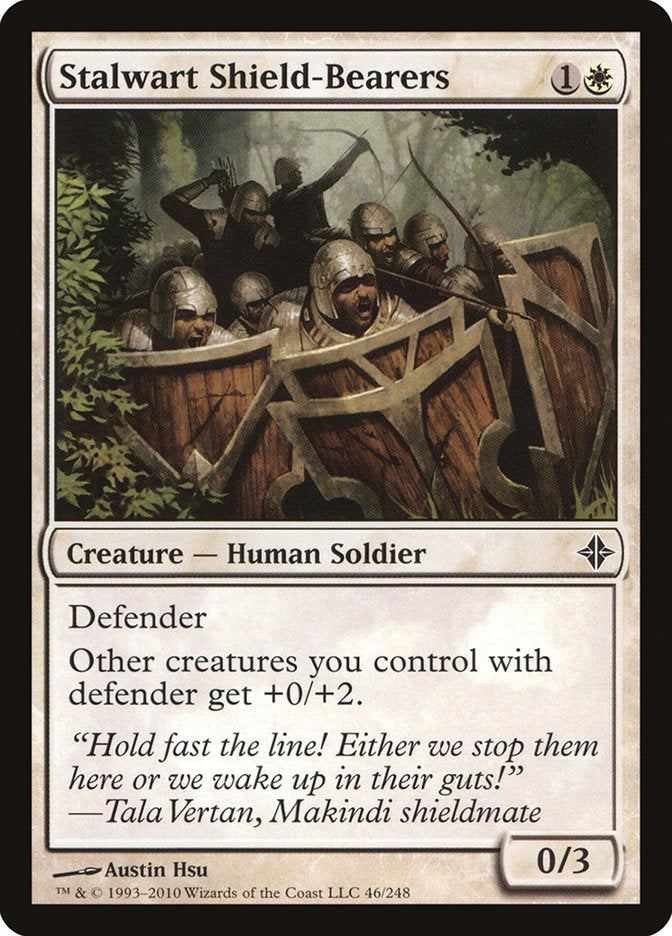 Stalwart Shield-Bearers 46 (Rise of the Eldrazi)  - Foil | Good Games Adelaide SA