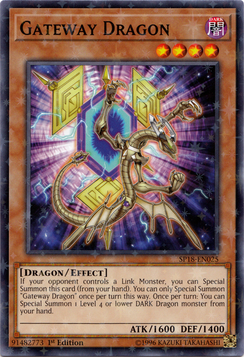Gateway Dragon [SP18-EN025] Starfoil Rare | Good Games Adelaide SA