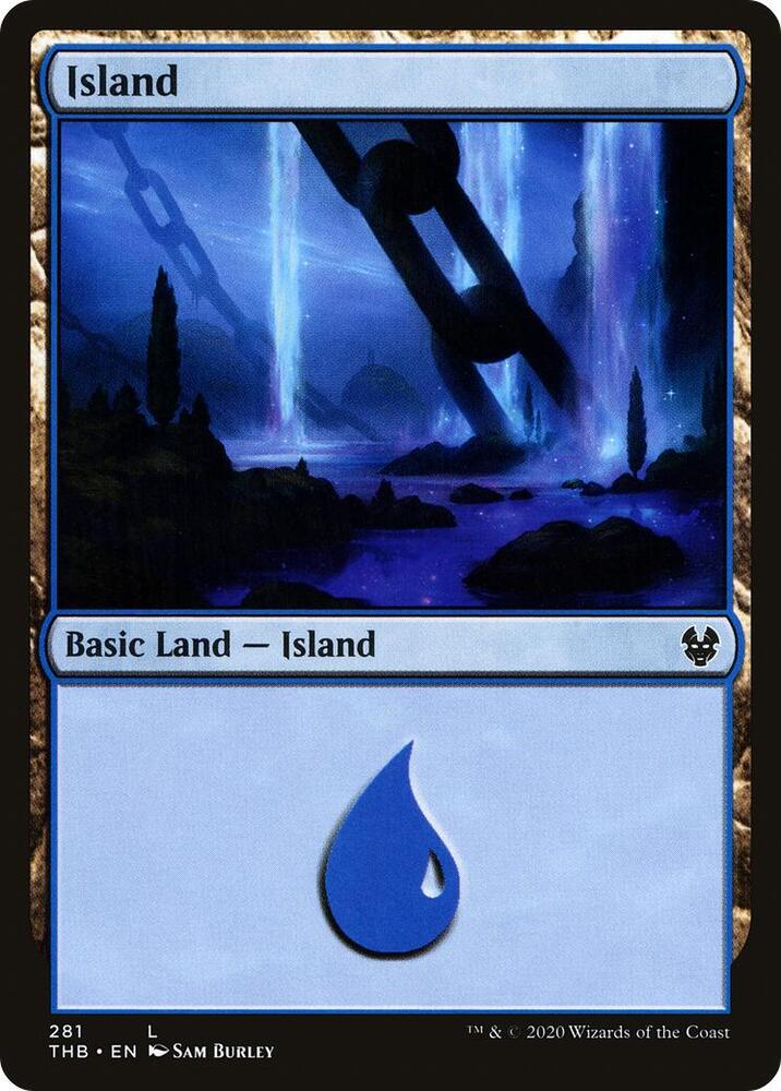 Island 281 (Theros Beyond Death)  - Foil | Good Games Adelaide SA