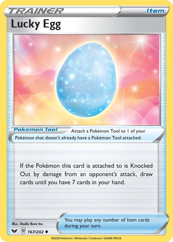 Lucky Egg 167/202 (SWSH01: Sword & Shield Base Set)  | Good Games Adelaide SA