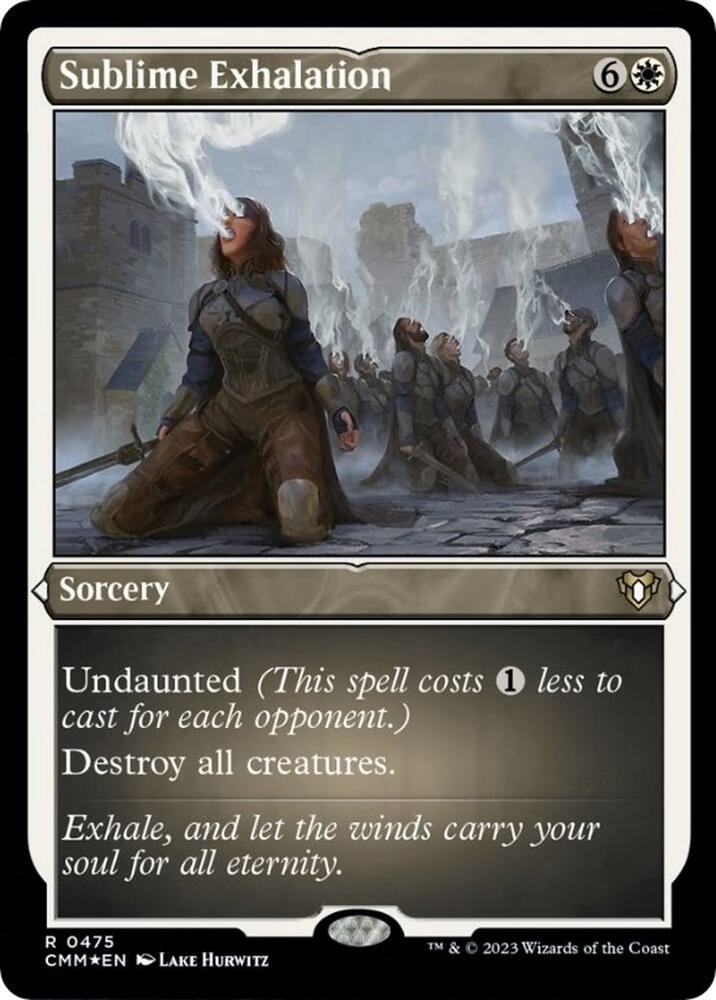 Sublime Exhalation Foil Etched 475 (Commander Masters)  - Foil | Good Games Adelaide SA
