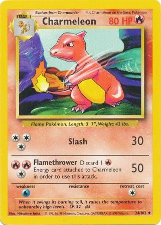 Charmeleon (24/102) [Base Set Unlimited] | Good Games Adelaide SA