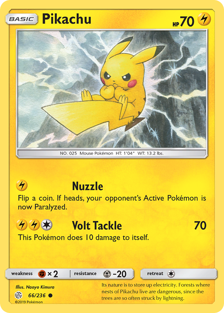 Pikachu (66/236) [Sun & Moon: Cosmic Eclipse] | Good Games Adelaide SA