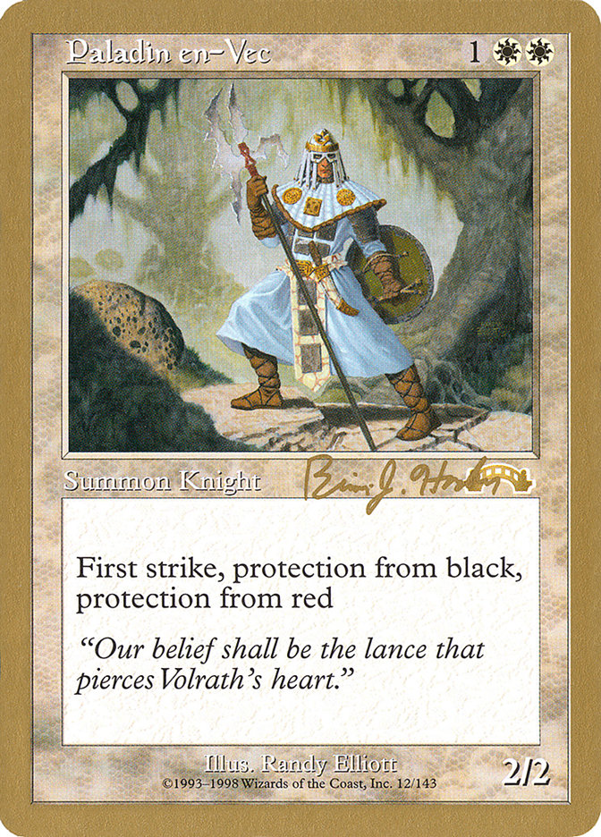Paladin en-Vec (Brian Hacker) [World Championship Decks 1998] | Good Games Adelaide SA