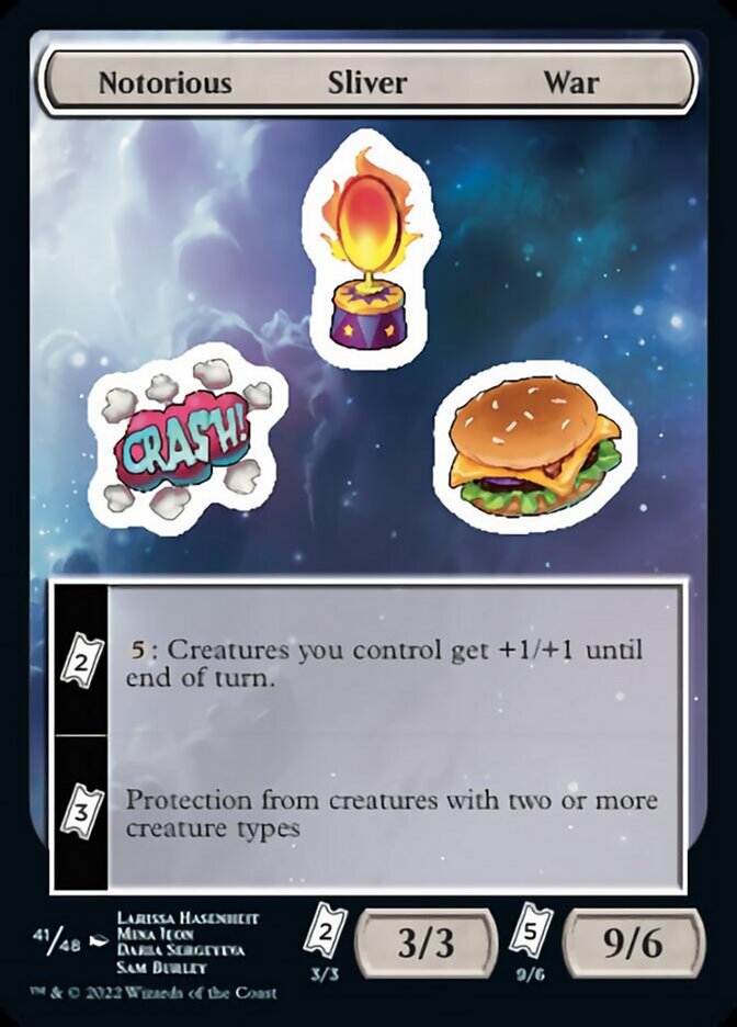 Notorious Sliver War [Unfinity Stickers] | Good Games Adelaide SA