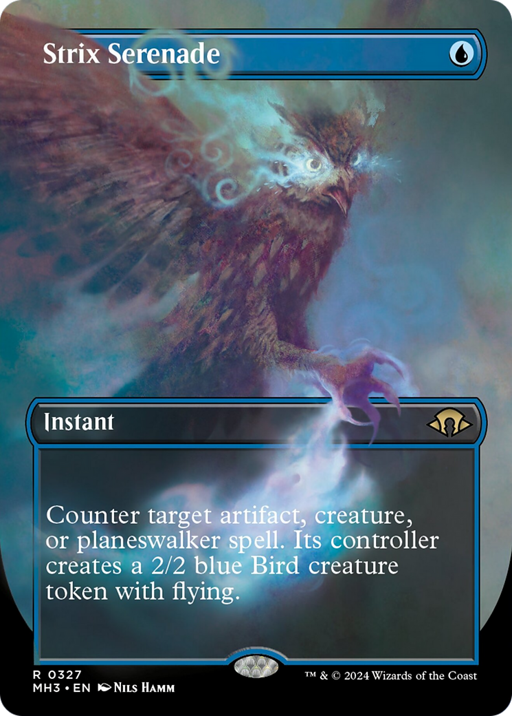 Strix Serenade (Borderless) [Modern Horizons 3] | Good Games Adelaide SA