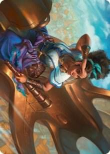 Talas Lookout Art Card 17 (Art Series: Dominaria United)  | Good Games Adelaide SA