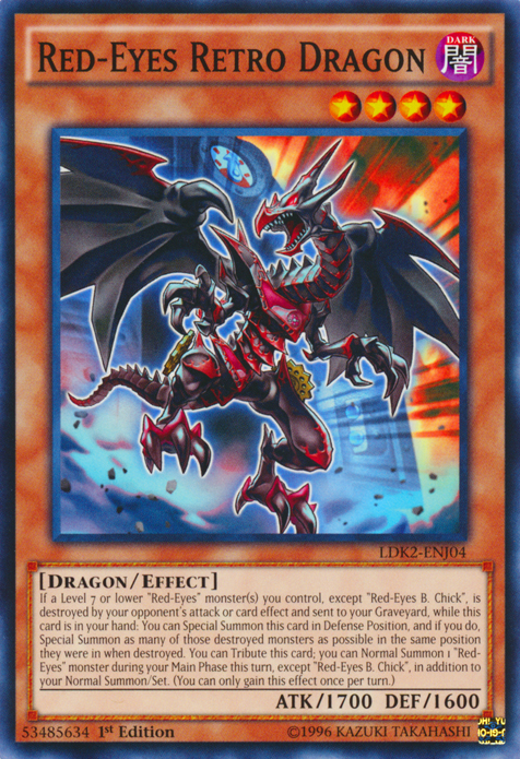 Red-Eyes Retro Dragon [LDK2-ENJ04] Common | Good Games Adelaide SA