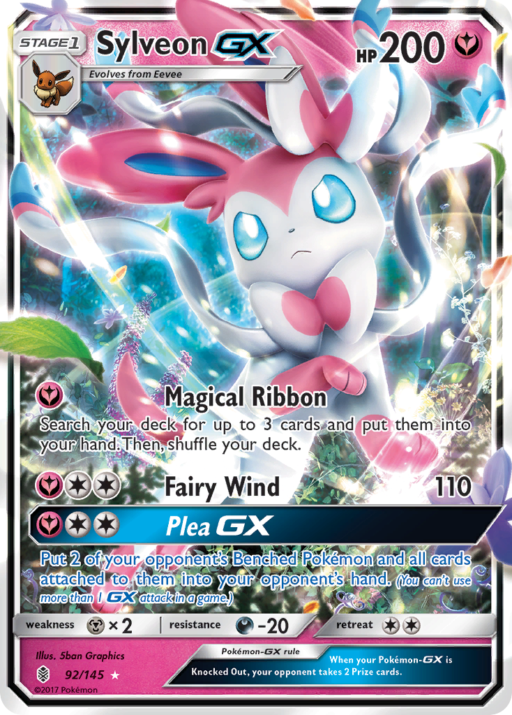 Sylveon GX (92/145) [Sun & Moon: Guardians Rising] | Good Games Adelaide SA
