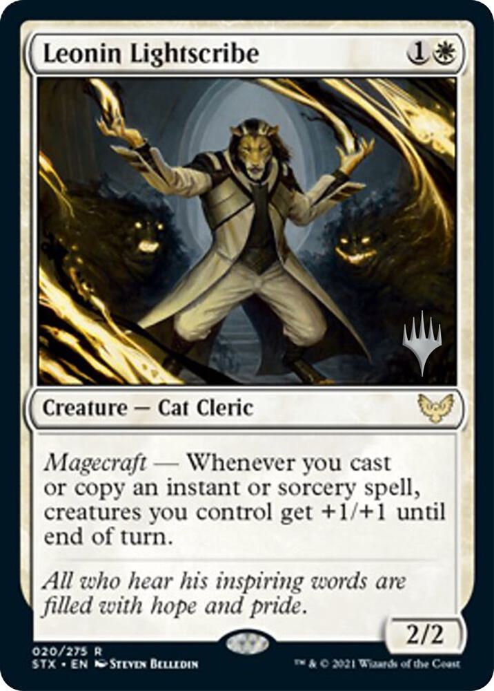 Leonin Lightscribe 20 (Promo Pack: Strixhaven)  - Foil | Good Games Adelaide SA