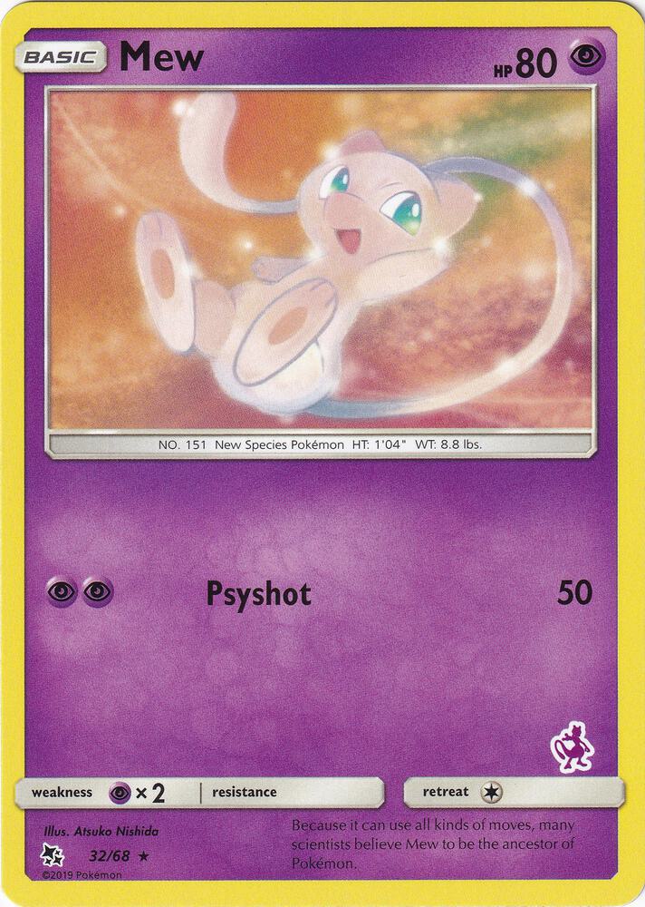 Mew 32 68 Mewtwo Stamped 032/068 (Battle Academy)  | Good Games Adelaide SA