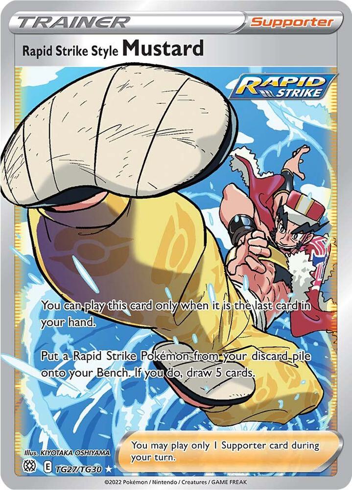 Rapid Strike Style Mustard TG27/TG30 (SWSH09: Brilliant Stars Trainer Gallery)  - Holofoil | Good Games Adelaide SA