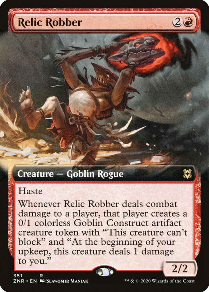 Relic Robber (Extended Art) [Zendikar Rising] | Good Games Adelaide SA