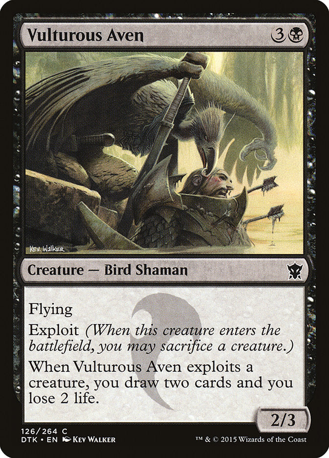 Vulturous Aven 126 (Dragons of Tarkir)  | Good Games Adelaide SA