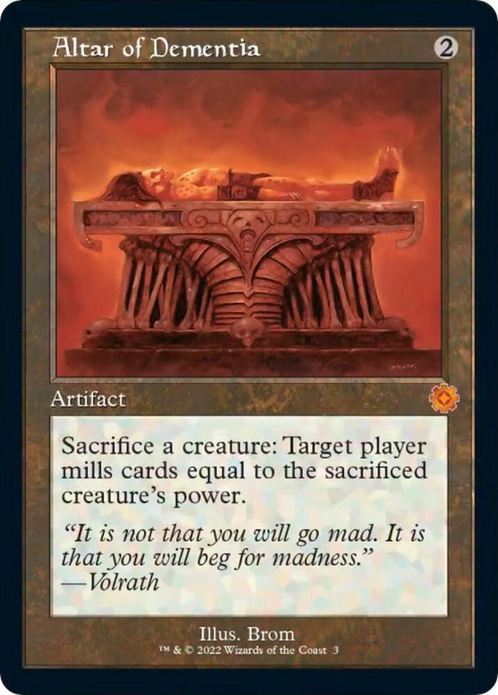 Altar of Dementia 3 (The Brothers' War: Retro Frame Artifacts)  - Foil | Good Games Adelaide SA