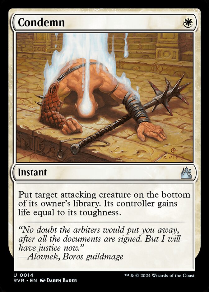 Condemn 14 (Ravnica Remastered)  - Foil | Good Games Adelaide SA
