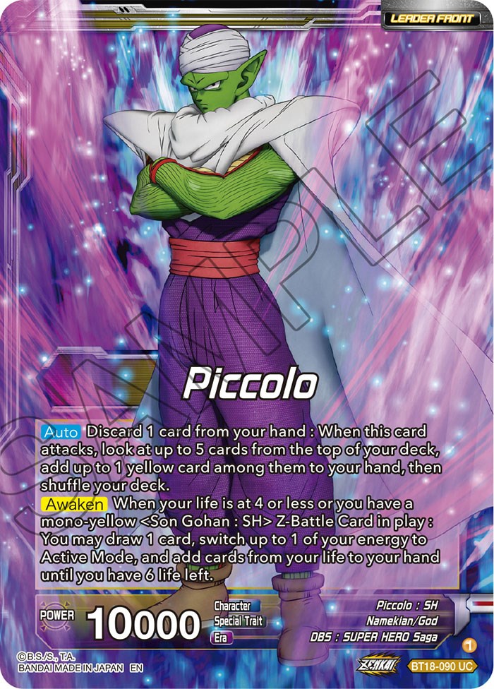 Piccolo // Piccolo, Facing New Foes (BT18-090) [Dawn of the Z-Legends Prerelease Promos] | Good Games Adelaide SA