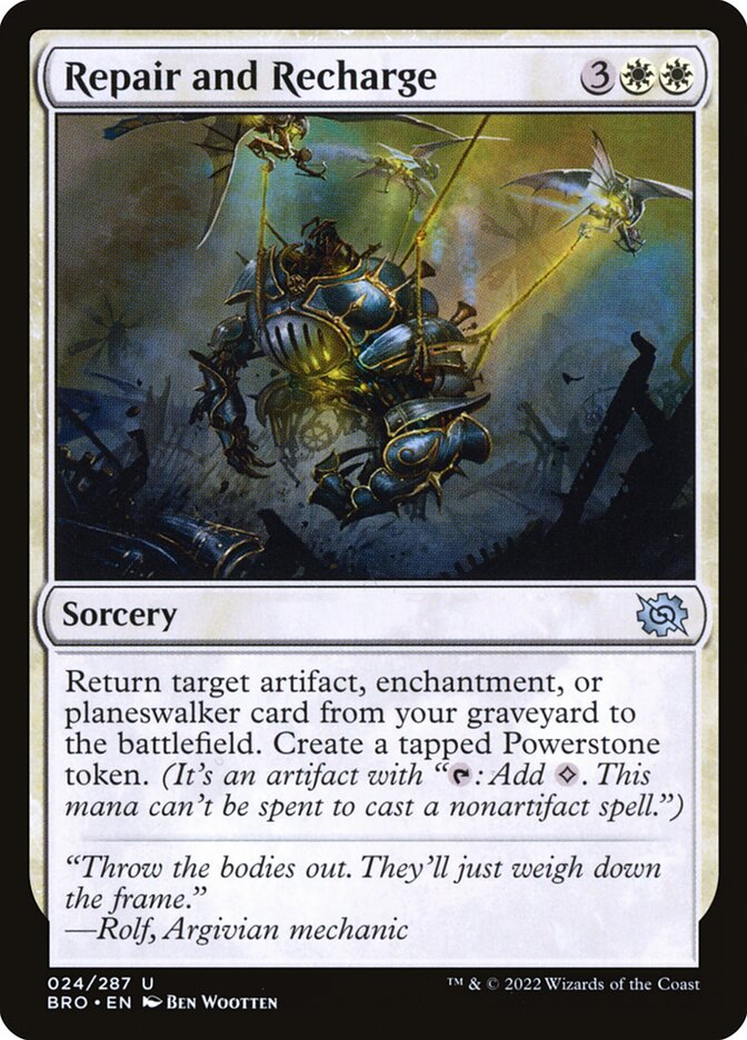Repair and Recharge 24 (The Brothers' War)  - Foil | Good Games Adelaide SA