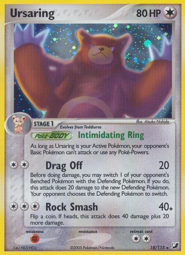 Ursaring (18/115) [EX: Unseen Forces] | Good Games Adelaide SA