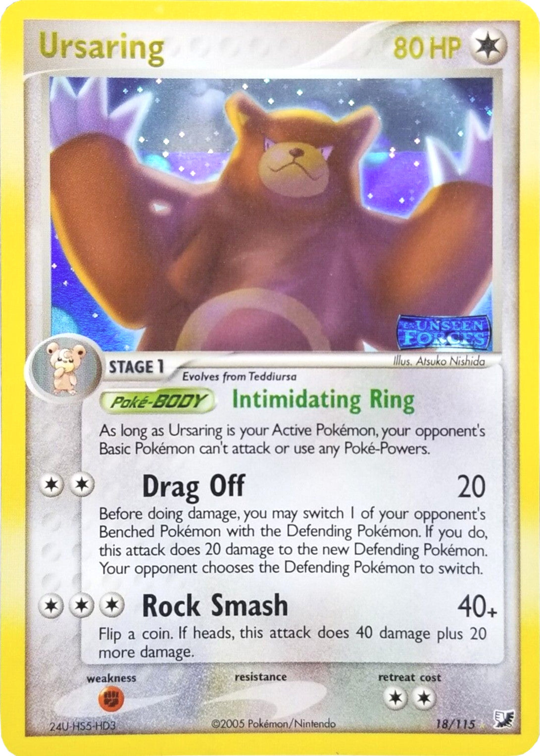 Ursaring (18/115) (Stamped) [EX: Unseen Forces] | Good Games Adelaide SA