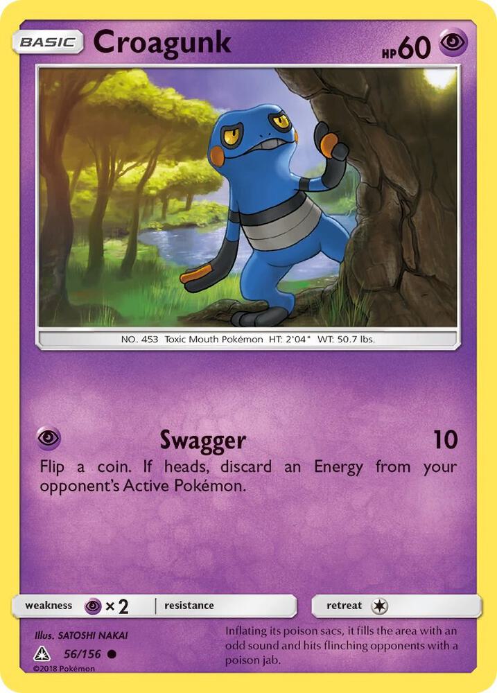 Croagunk 56/156 (SM - Ultra Prism)  | Good Games Adelaide SA