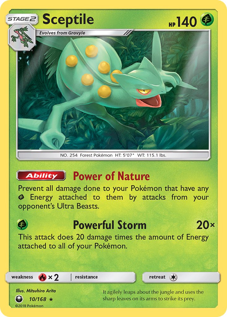 Sceptile (10/168) (Theme Deck Exclusive) [Sun & Moon: Celestial Storm] | Good Games Adelaide SA