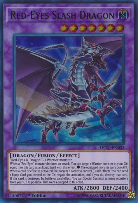 Red-Eyes Slash Dragon [LEDU-EN003] Ultra Rare | Good Games Adelaide SA