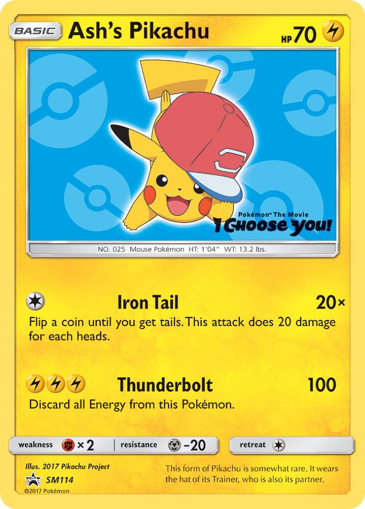 Ash's Pikachu SM114 (SM Promos)  | Good Games Adelaide SA