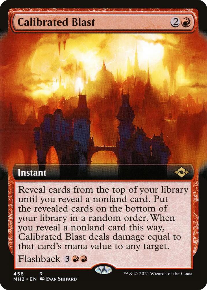 Calibrated Blast Extended Art 456 (Modern Horizons 2)  | Good Games Adelaide SA