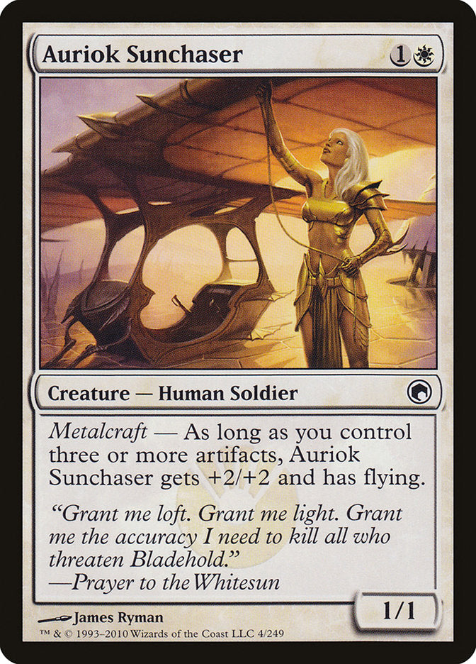 Auriok Sunchaser 4 (Scars of Mirrodin)  - Foil | Good Games Adelaide SA